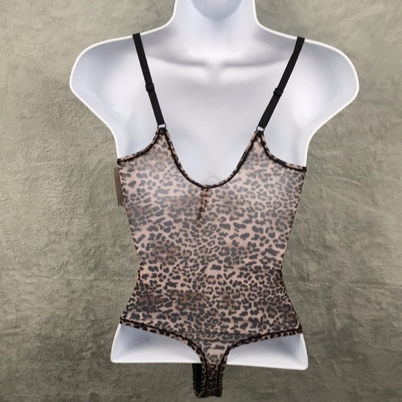 Steve Madden Sheer Animal Print Sleeveless Body Suit New with tags - Picture 6 of 8